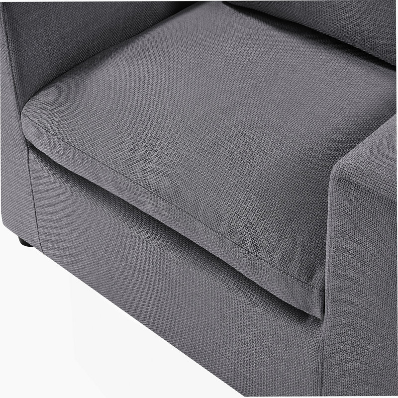 Fauteuil en velours côtelé Chelsea, Gris