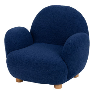 Fauteuil de lecture confortable pour enfants avec accoudoirs - Chaise d'appoint rembourrée robuste pour tout-petits, chambre d'enfant, salon, école maternelle, garderie - tissu ours en peluche
