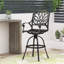 Patio Aluminum Swivel Bar Stool