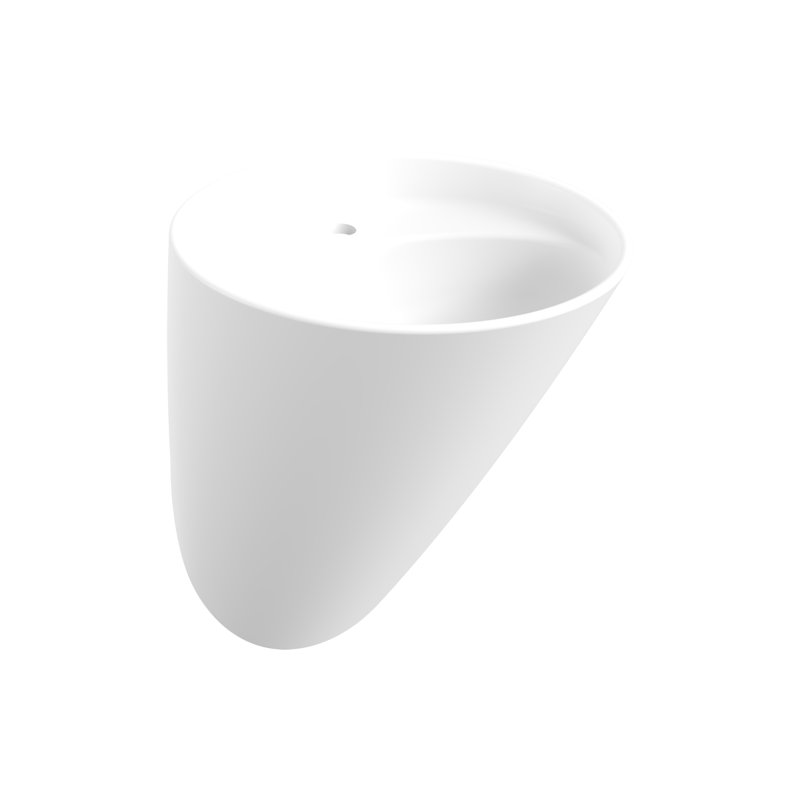 Venezia Monoblock Basin 1TH - 73x54x47cm, Matte White