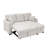 Linen Blend Upholstered Sectional With Pull-Out Bed And Chaise Storage-603569251