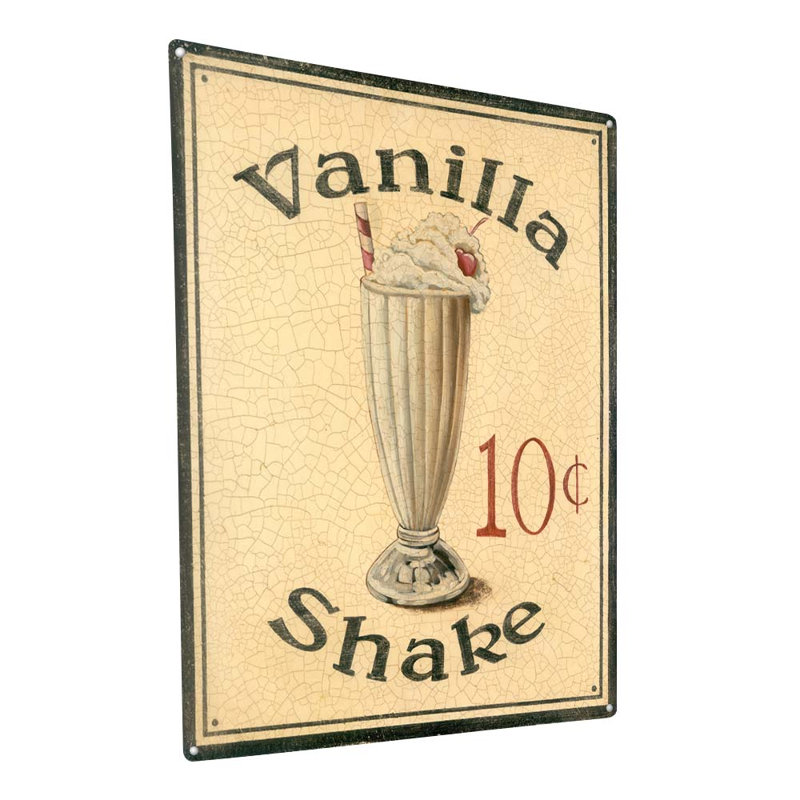 " Vintage Vanilla Shake ", 23.2" H x 17.2" W x 0.04" D