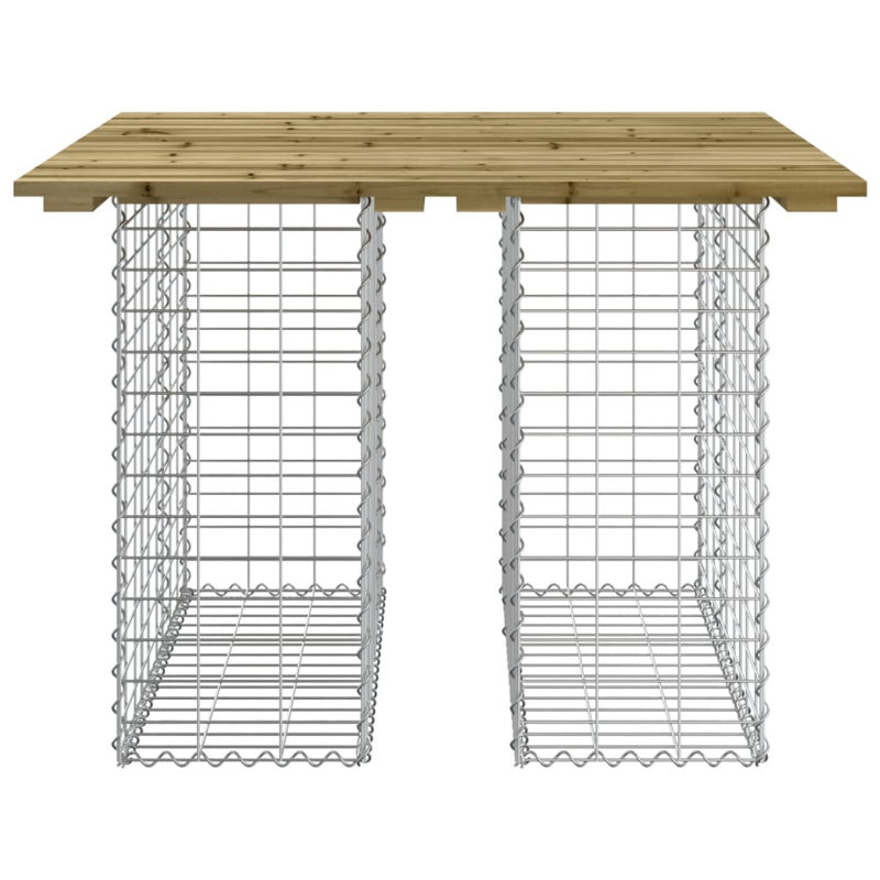 Alain Outdoor Bench, Impregnated Wood Pine, 72 cm H x 100 cm W x 102 cm D