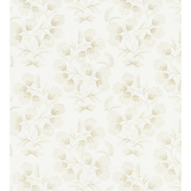 Pacifica Hana Embroidery Fabric, Oat