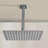 1-Spray Patterns With 2.5 GPM 9.84 In. Ceiling Mount Fixed Shower Head In Brushed Nickel