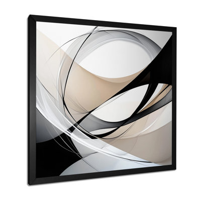Minimal Geometric Rift I - Abstract Minimalism Canvas Print