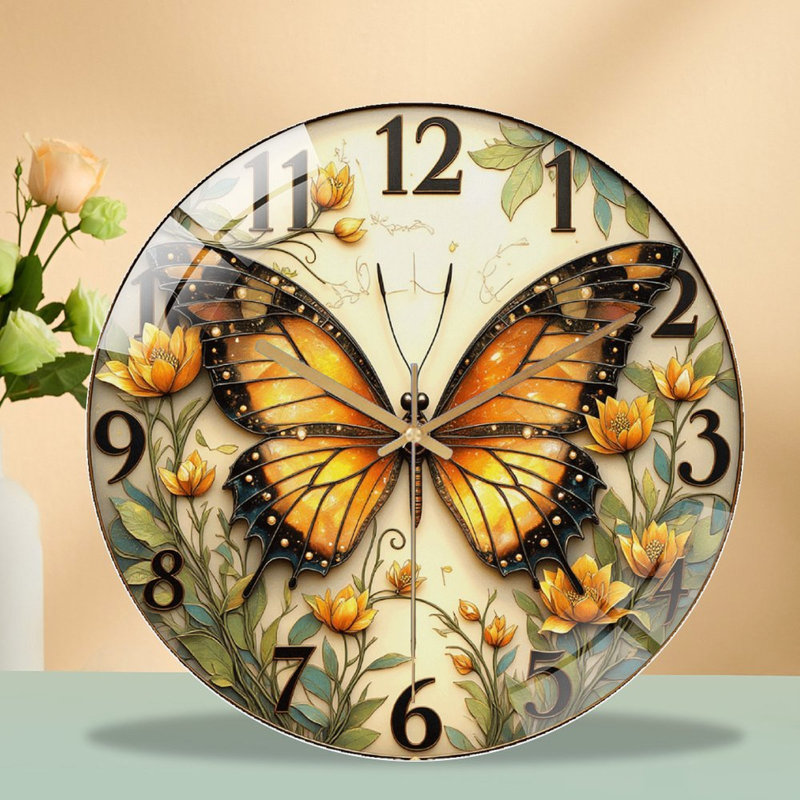 Horloge murale Butterfly