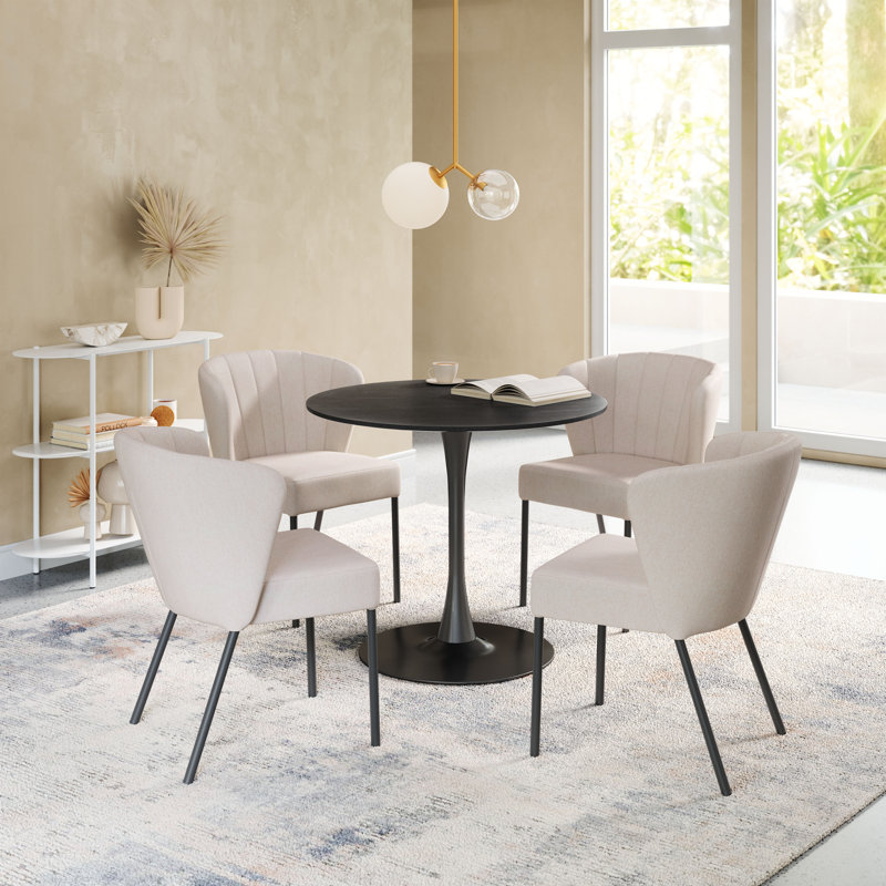 Chaise de salle à manger Chantina, Beige