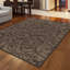 Tapis brun à motif floral Aashild-21415251