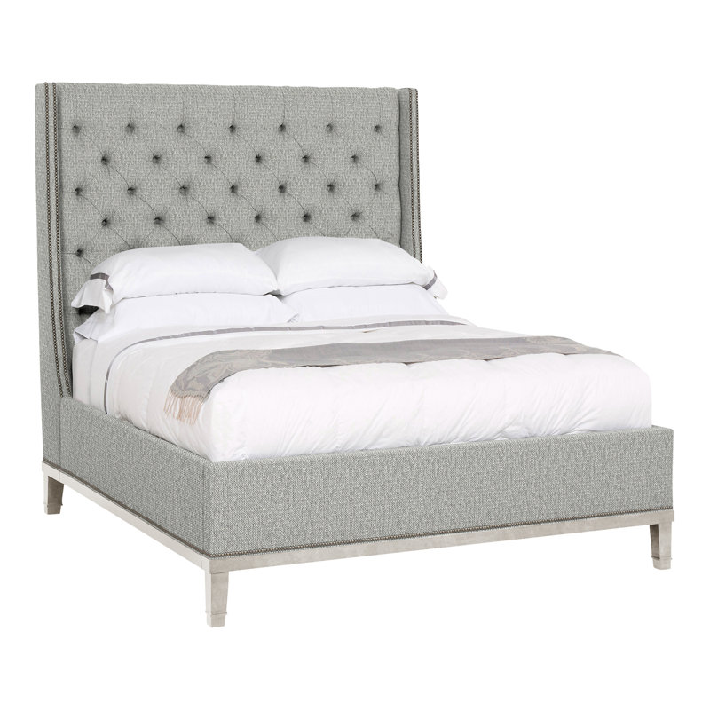 Michael Weiss Queen Upholstered Panel Bed, Casa Blanca, Tarbee Dove, Yes