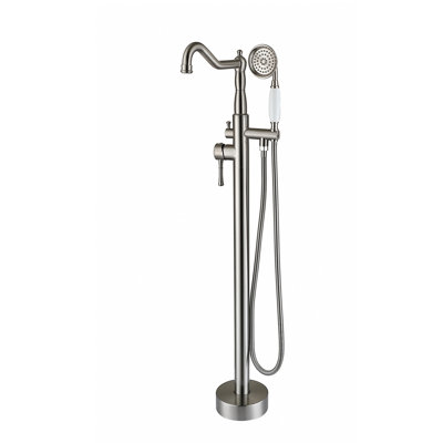 Classical Single-Handle Freestanding Bathtub Faucet With Hand Shower In
