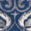 Tapis bleu marine en laine / coton touffeté à la main Pimentel-1674299419