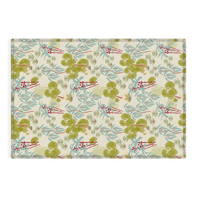 Tapis rectangulaire Rumi avec envers antidérapant