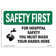 SignMission For Hospital Safety Wash Your Hands Here Sign | Wayfair