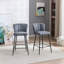 Cayenne Upholstered Counter Stool with Metal Frame-434132687