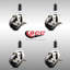 Jeu de roulettes extensibles en caoutchouc souple