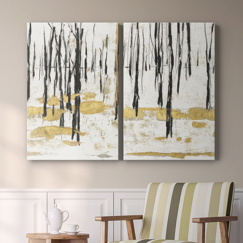 Toile tendue Gilded Winter I-Premium Gallery - prête à être accrochée