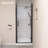 32-33.25" W X 72" H Pivot Frameless Swing Shower Glass Door With Clear Tempered Glass-101275322-101275324