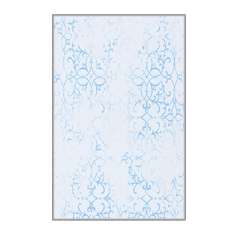 Antibacterial Woven Carpet (3D Digital Print) 4.0 x 5.9 Feet, 100% Polyester, Pile Height: 0.3 Inches | PVC Felt Dot Non-Slip Underside, Machine Washable, Perfect for Living Room & Bedroom Decor