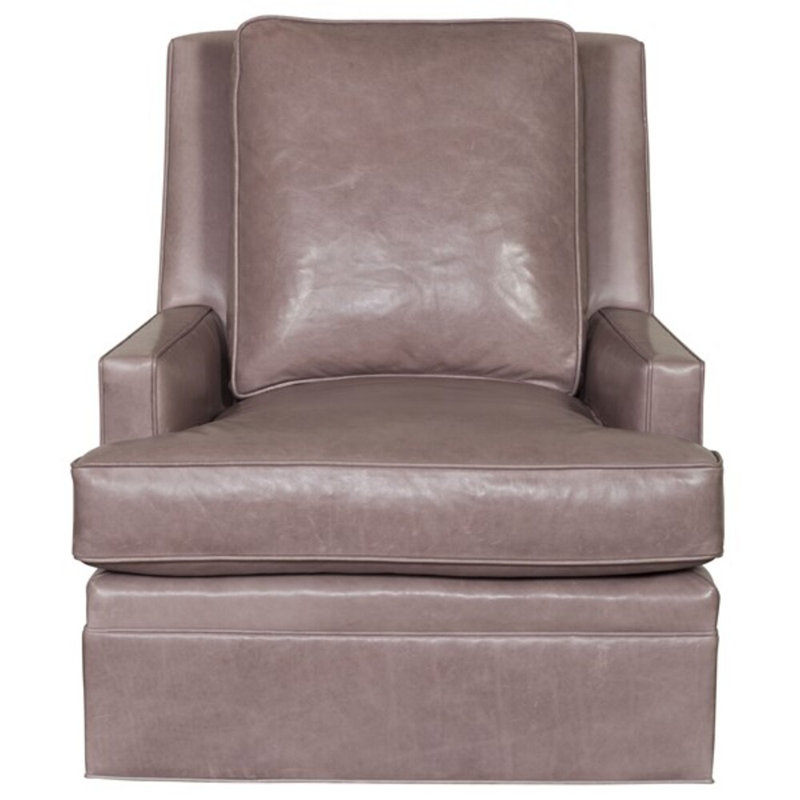 Riverside Swivel Armchair, Gatsby Brown Sugar Genuine Leather