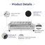 Canapé-lit orthopédique pour chien avec mousse plate, cadre en bois massif et housse de coussin lavable-96380727