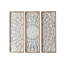 Vintage distressed floral wall decoration