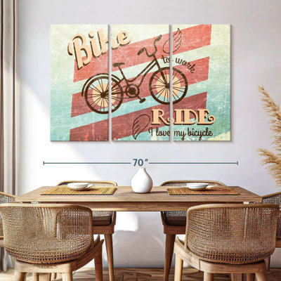 Affiche de travail de bicyclette