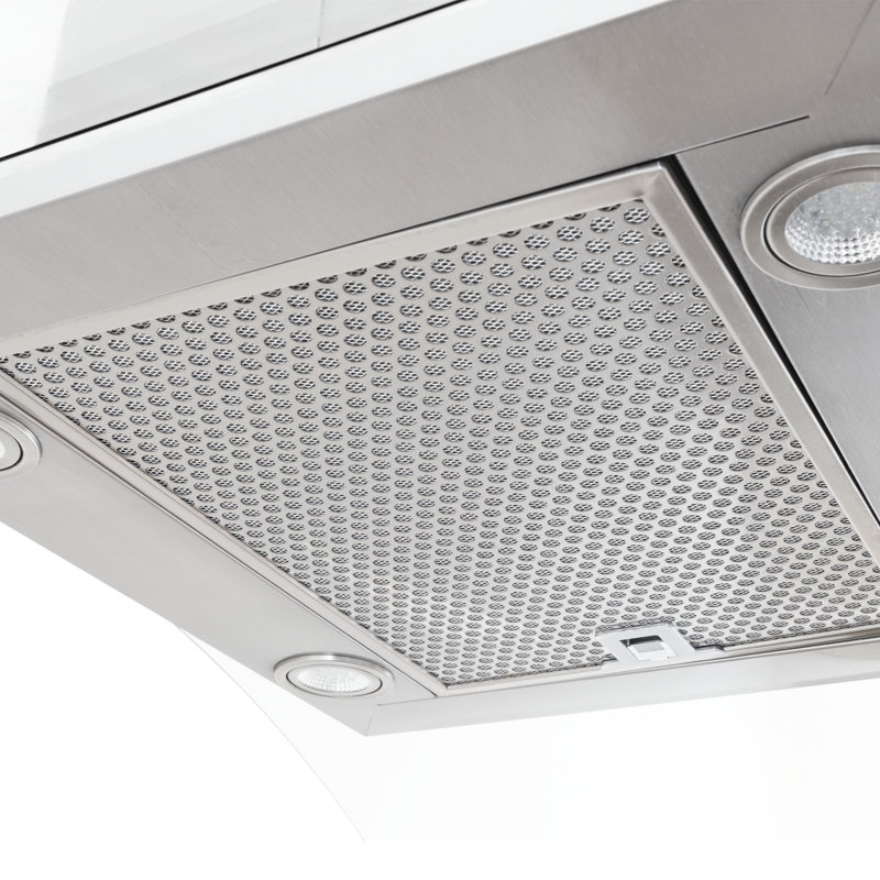 PROLINE 30-Inch Island Range Hood, Ducted, 600 CFM, Stainless Steel, LED Lights, ULTRA-QUIET Blower Motor, 6 Speed, 3-Year Warranty, Dishwasher-Safe Filters