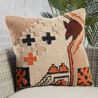 Geometric Outdoor Reversible Throw Pillow