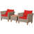 Structure brune / coussin rouge est en rupture de stock sélectionné