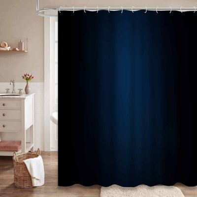 Rideau de douche foncé avec 12 crochets Dark New Creative Creative