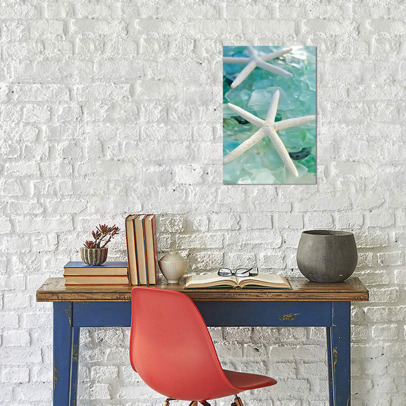 Alan Blaustein - Print on Canvas, 101.6 cm H x 66.04 cm W, White Framed