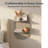  Grey Boho Arched Carved Modular Lunar Ledges 2-Tier Floating Wall Shelf-428087741