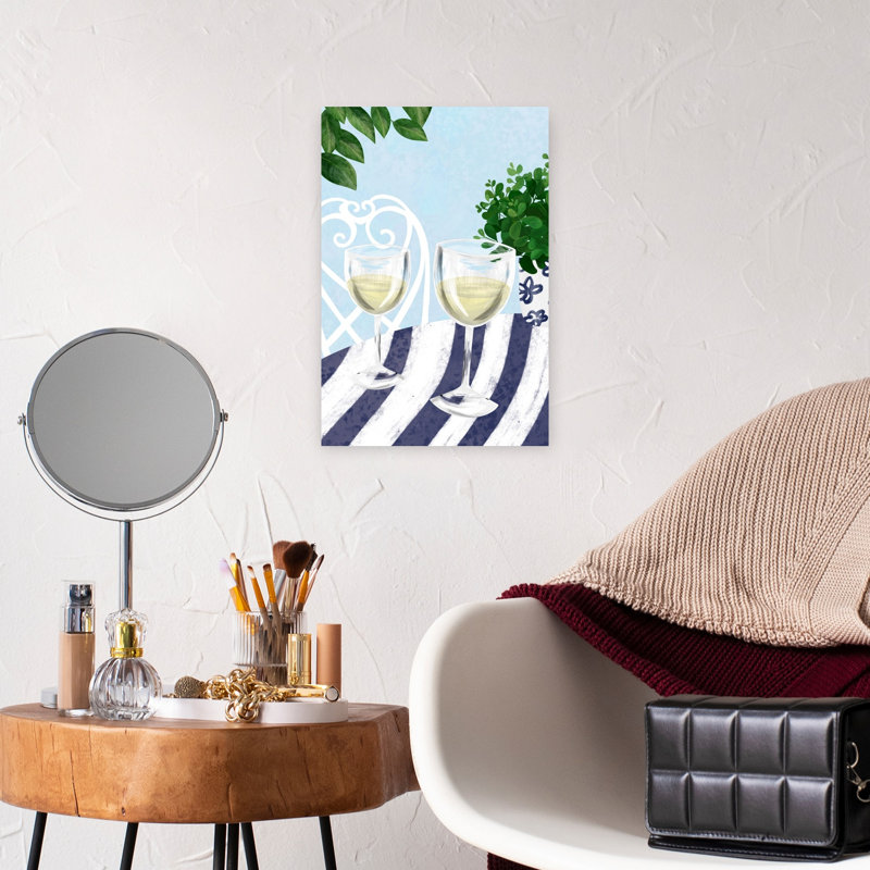 Art mural Al Fresco Wine Moment, H 18 po x l 12 po