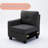 Kemoring 7 - Piece Upholstered Modular Sofa, Console with 2 Cup Holders, Storage Ottoman-1248043209