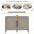 47.25-Inch Farmhouse Sideboard with Pine Veneer and 2 Doors-1703638635