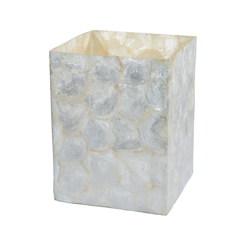 Corbeille à papier Natural All Capiz Shell 11 x 8 x 8