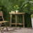 Space-Saving Folding Bistro Table with Acacia Wood Craftsmanship