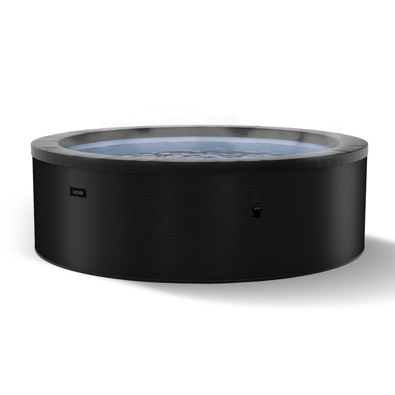 Wave Tahoe | 4-Person Eco Foam Hot Tub | Round | Wi-Fi Integrated Heater, Charcoal Black