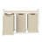 Laundry Hamper with 3 Pull-Out and Removable Bags-133452893