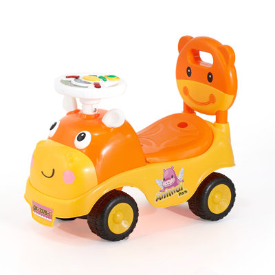 Ride On Toddler Push Car, Push Car For Toddler 19 To 36 Months, Kids Ride On Toy With Horn & Music, 48.5 Lbs Load Capacity, Under-Seat Storage, Foot-To-Floor Walker For Toddlers Boys Girls