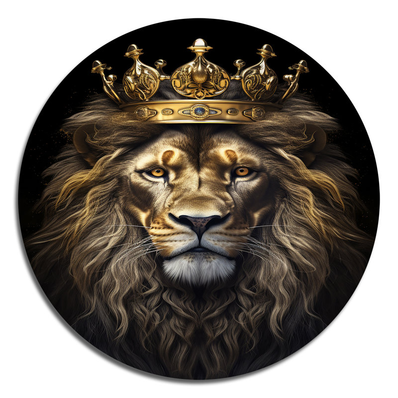 Oneal - animaux, art en métal rond, H 16 po x l 16 po