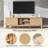 70" Fluted Tv Stand With Soft Close Doors & Adjustable Shelves-714908588