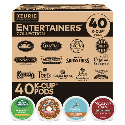 Keurig Entertainers Collection Variety Pack Keurig SingleServe KCup Pods 40 Count