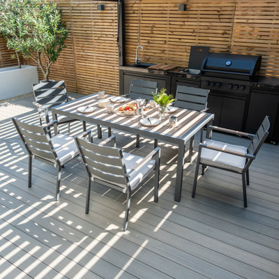 Vancouver 6 - Person Patio Dining Set with Rectangular Table