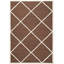 Tapis brun / ivoire en laine touffeté à la main Sanyla-244754292