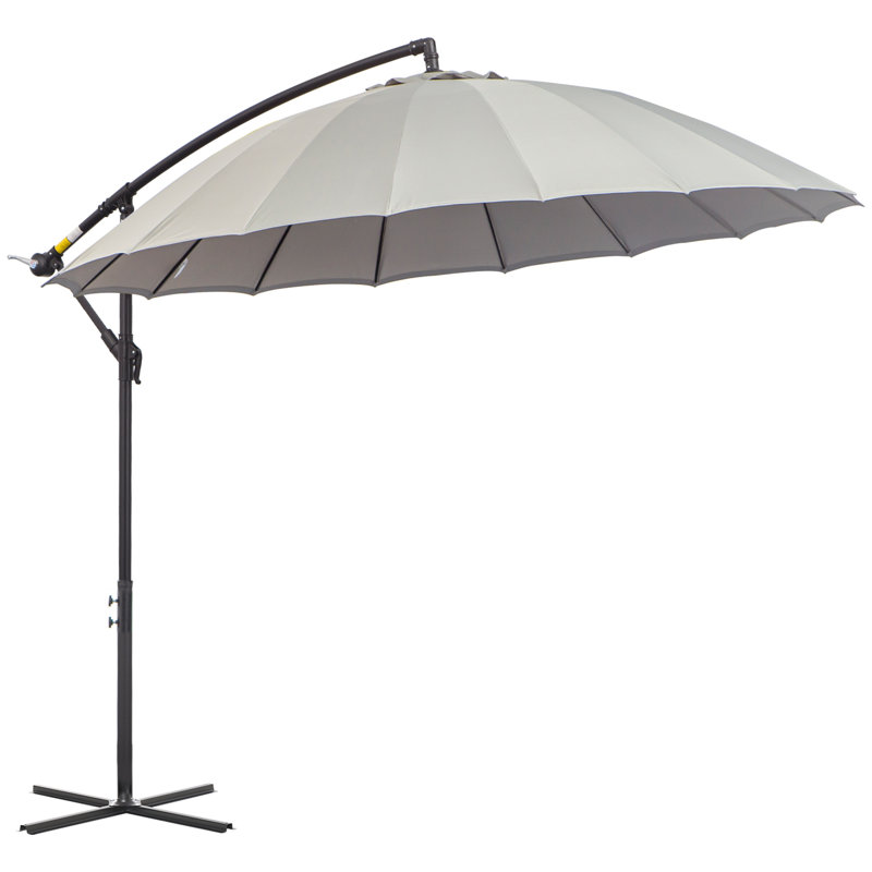 Curtis 3m Traditional Parasol, Grey