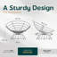 Fauteuil d'appoint pivotant avec coussin extra épais Ariyelle Papasan pour un confort ultime-88730975-88730979-137882985