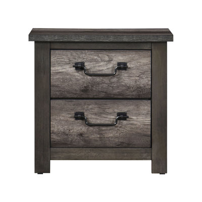 Table de chevet grise 2 pour chambre à coucher - La base 2 résiste aux marques et aux égratignures