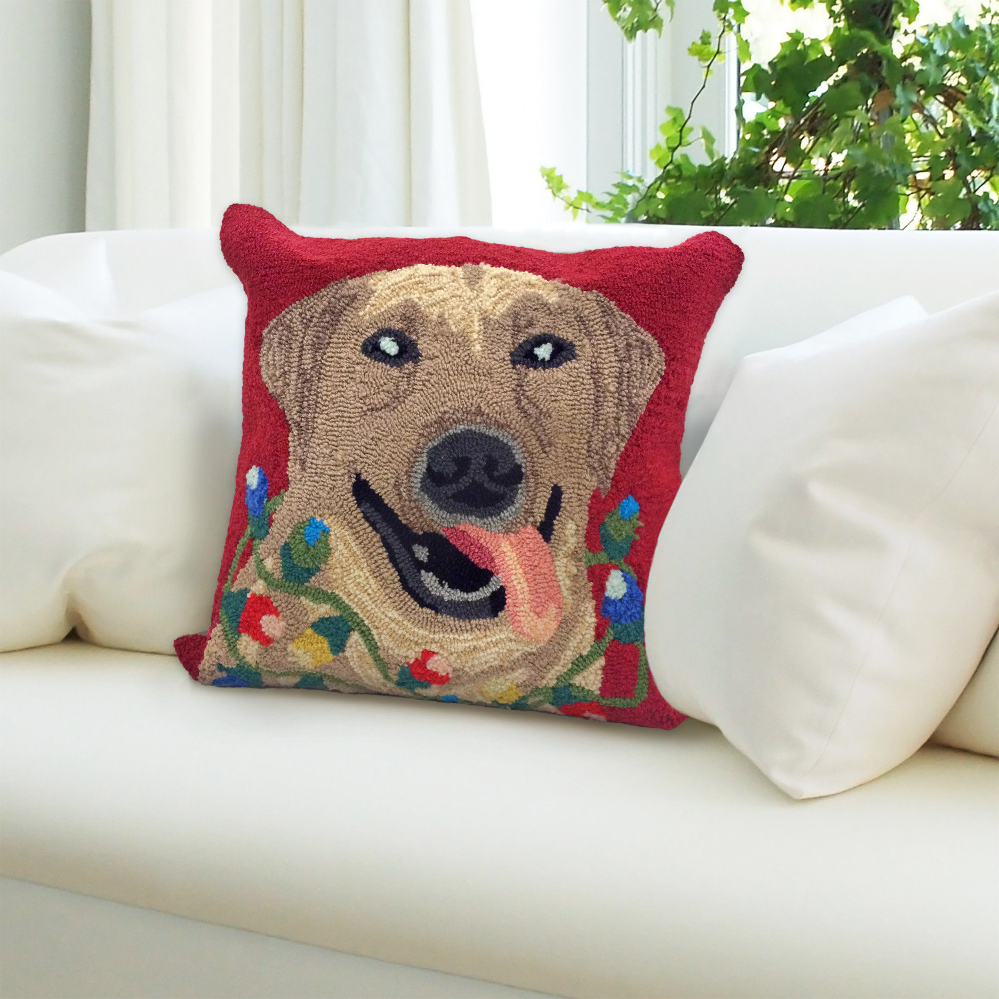 Liora Manne Happy Holidays Throw Pillow Wayfair